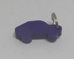 Bild von Powerflex Schlüsselring Auto blau